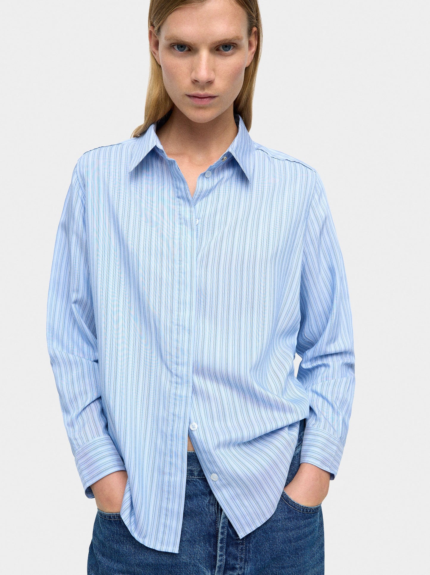 Shirt With Pinstripe