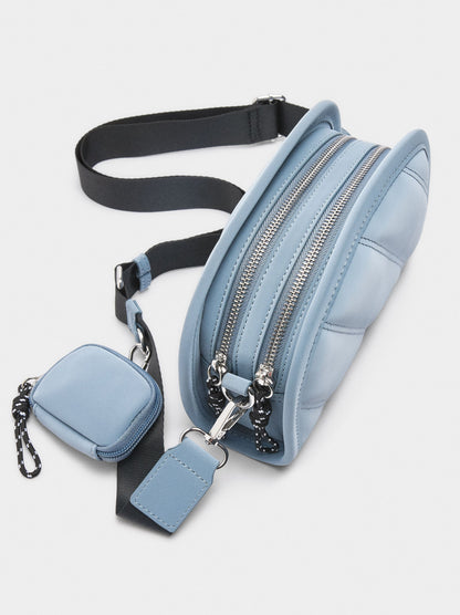 Crossbody Bag With Soft Texture And Pendant