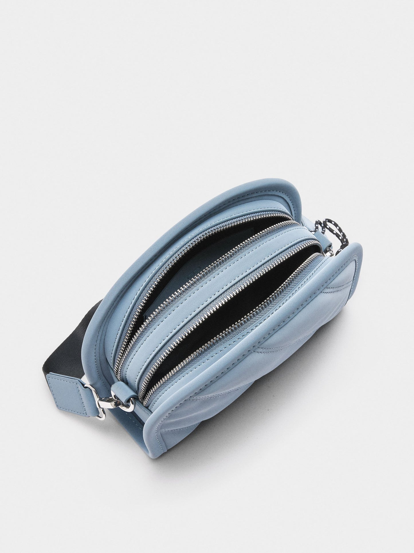 Crossbody Bag With Soft Texture And Pendant