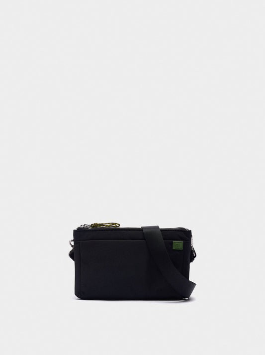 Double Crossbody Bag In Nylon