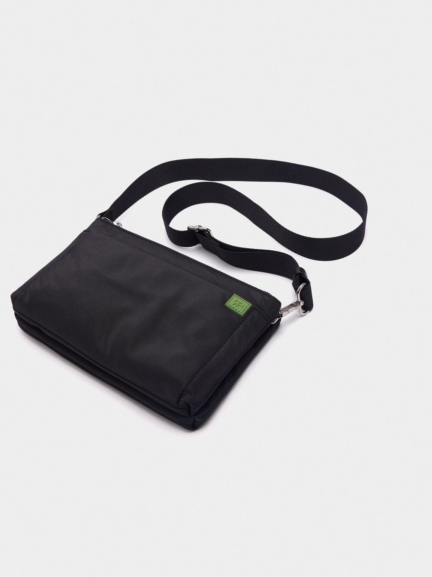 Double Crossbody Bag In Nylon