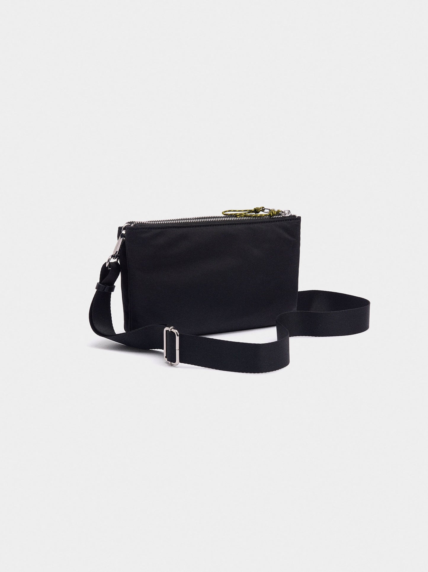 Double Crossbody Bag In Nylon