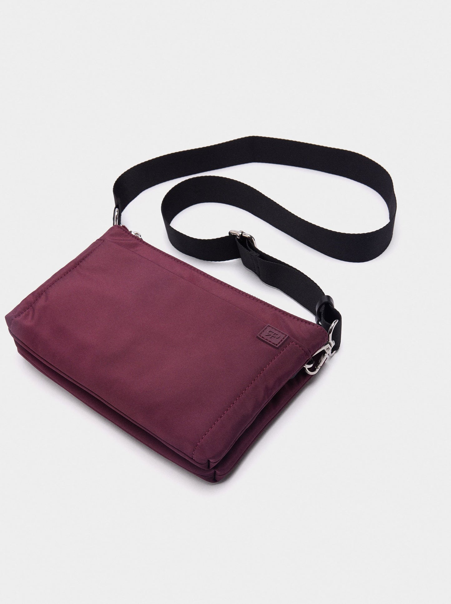 Double Crossbody Bag In Nylon