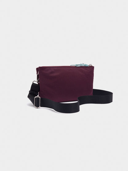 Double Crossbody Bag In Nylon