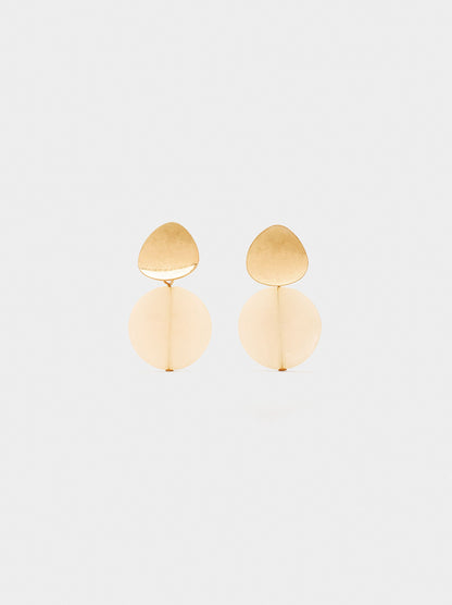 Round Earrings With Resin