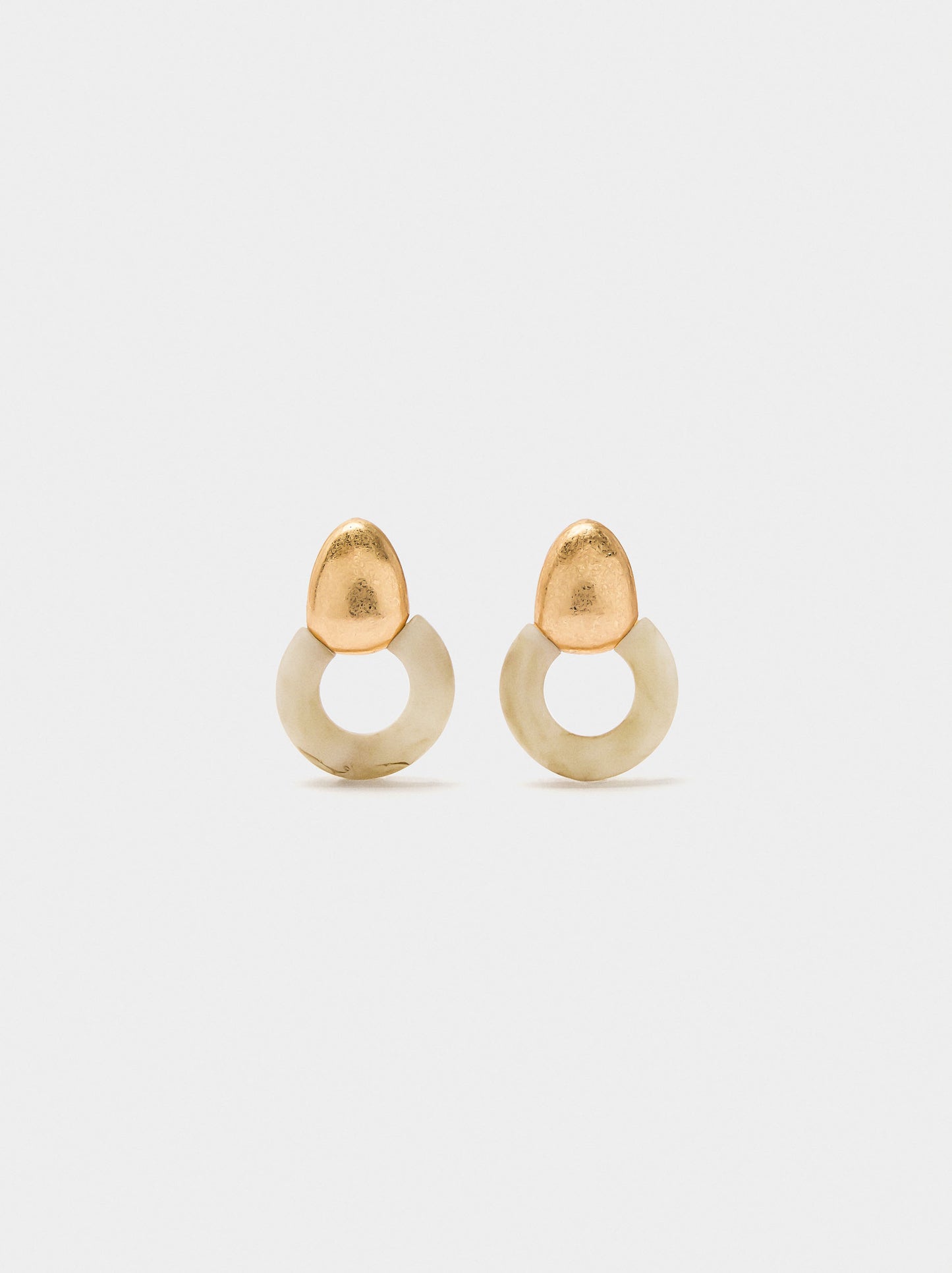 Earrings Hoops With Stone Effect