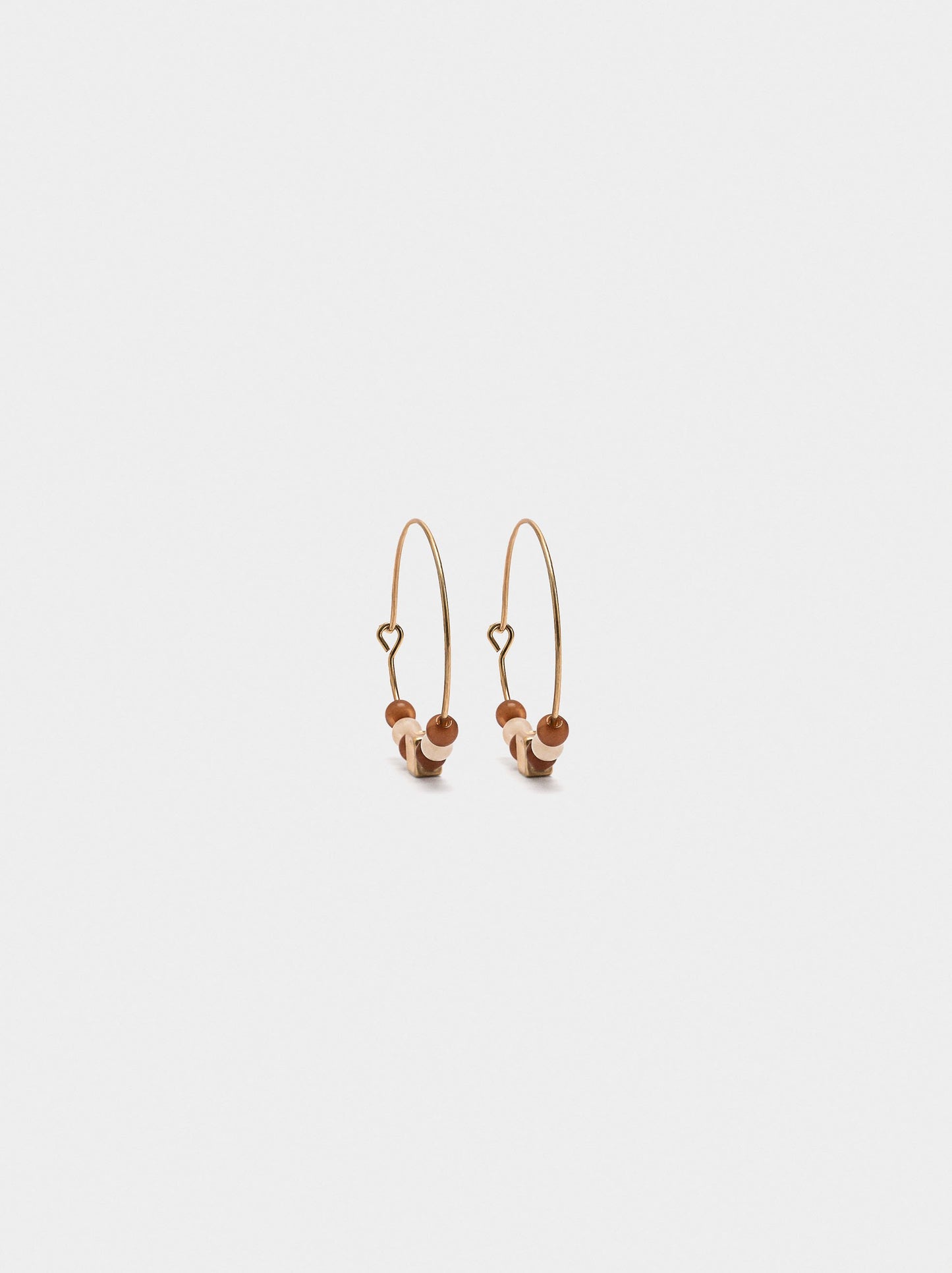 Hoop Earrings With Beads