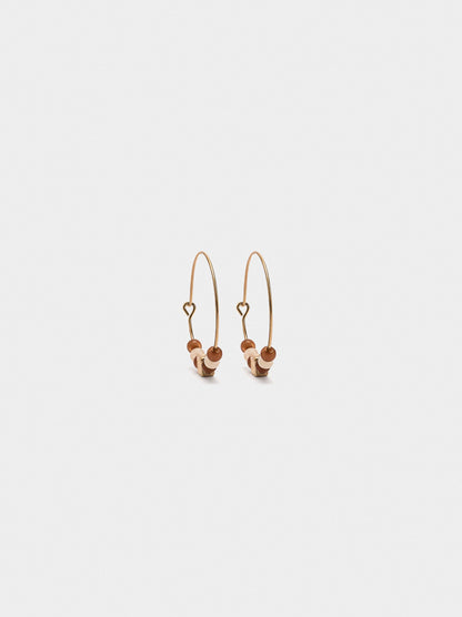 Hoop Earrings With Beads