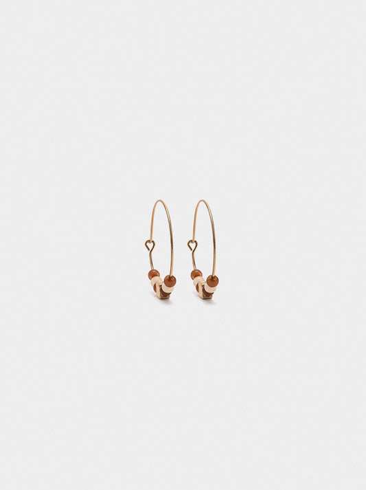 Hoop Earrings With Beads