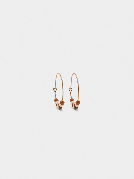 Hoop Earrings With Beads