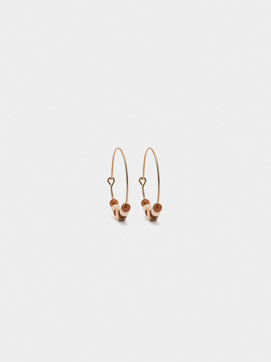 Hoop Earrings With Beads