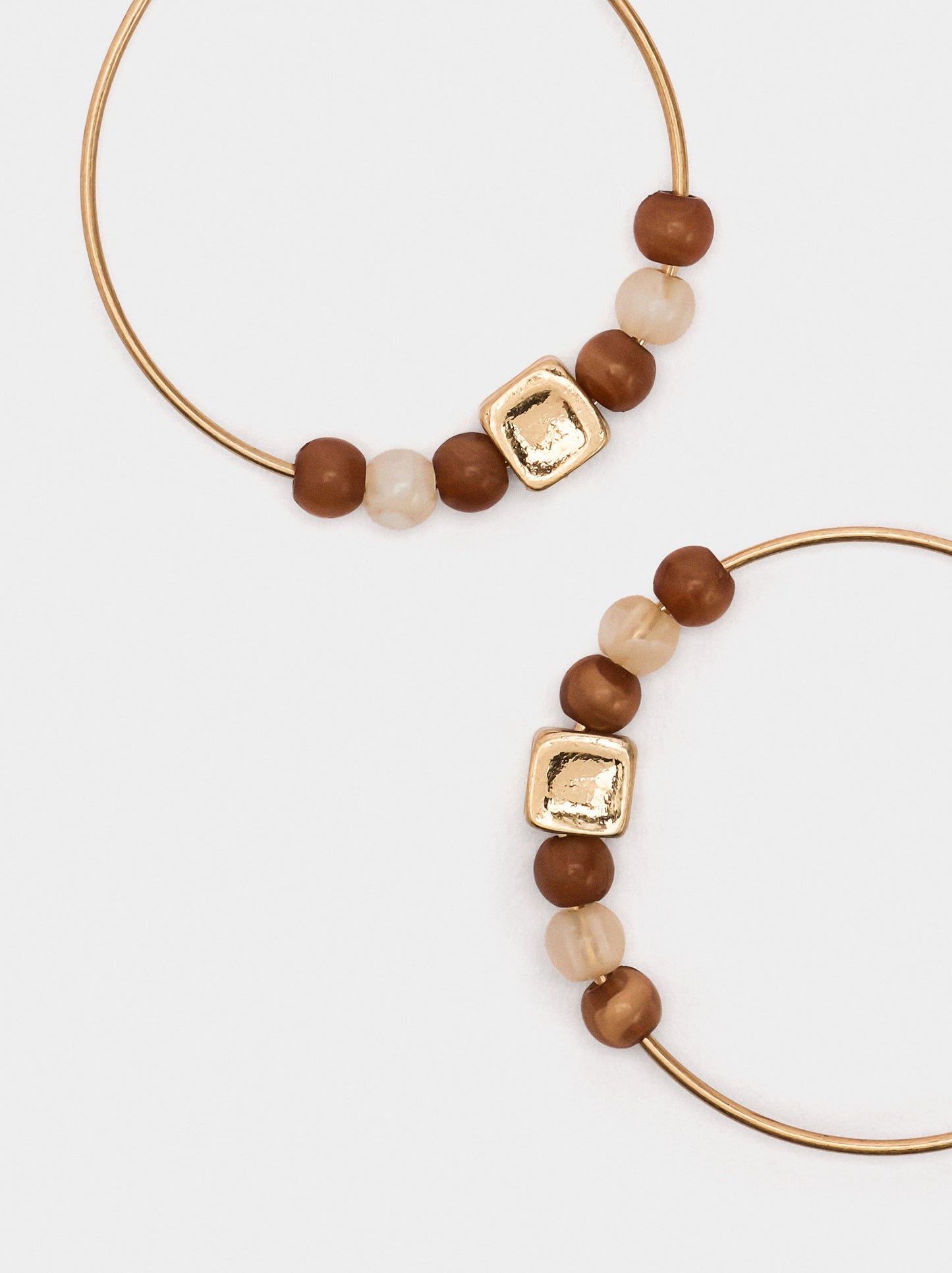 Hoop Earrings With Beads