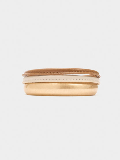 Set Of Bracelets With Leather-Effect