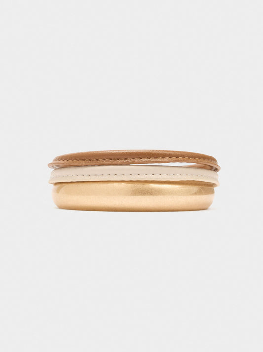 Set Of Bracelets With Leather-Effect