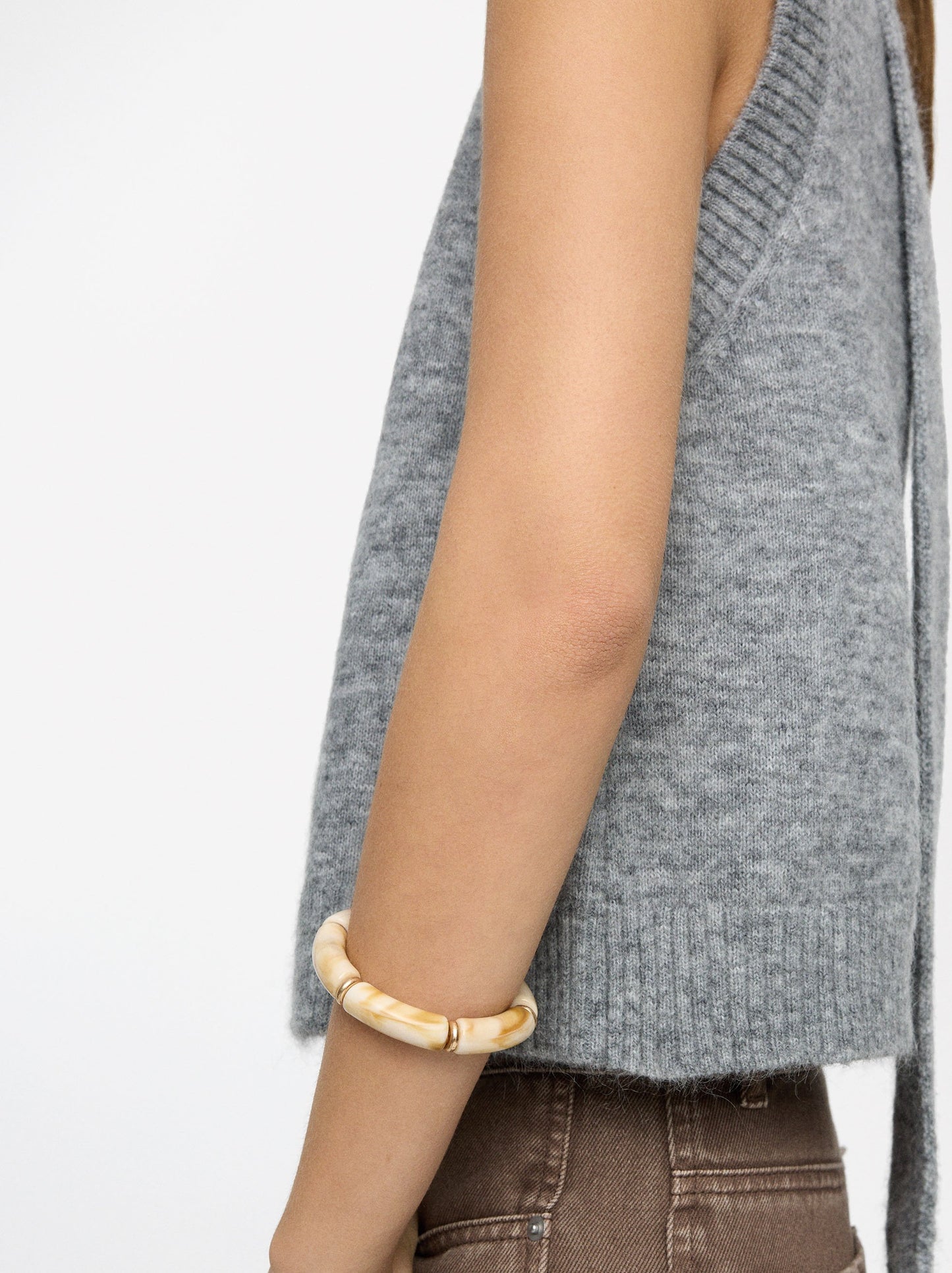 Elastic Bracelet With Stone Effect