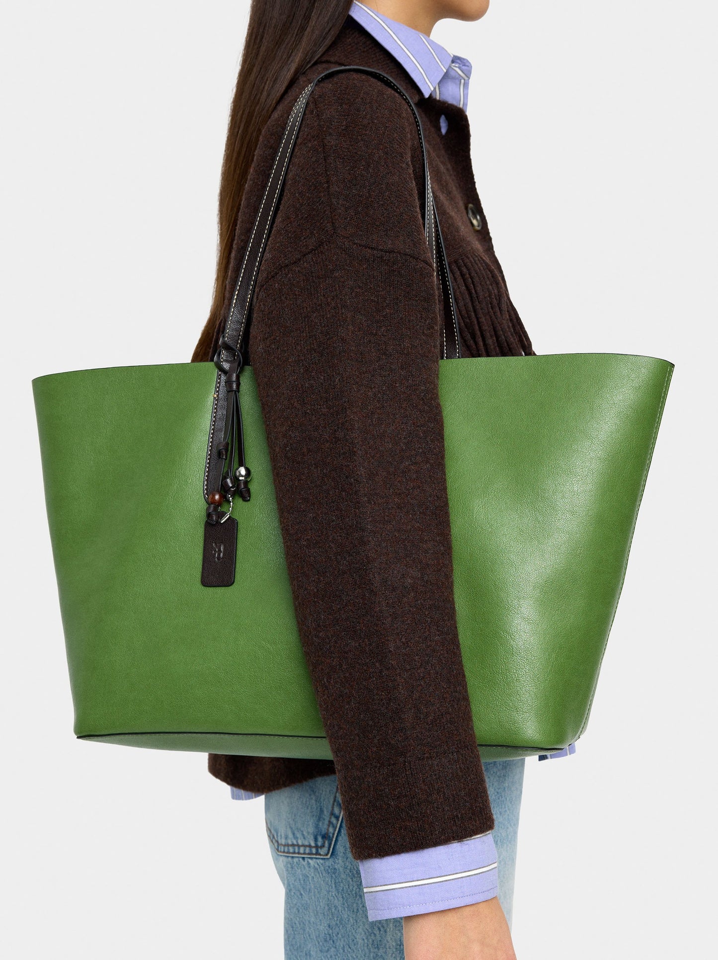 Reversible Shopper Bag With Removable Pouch L