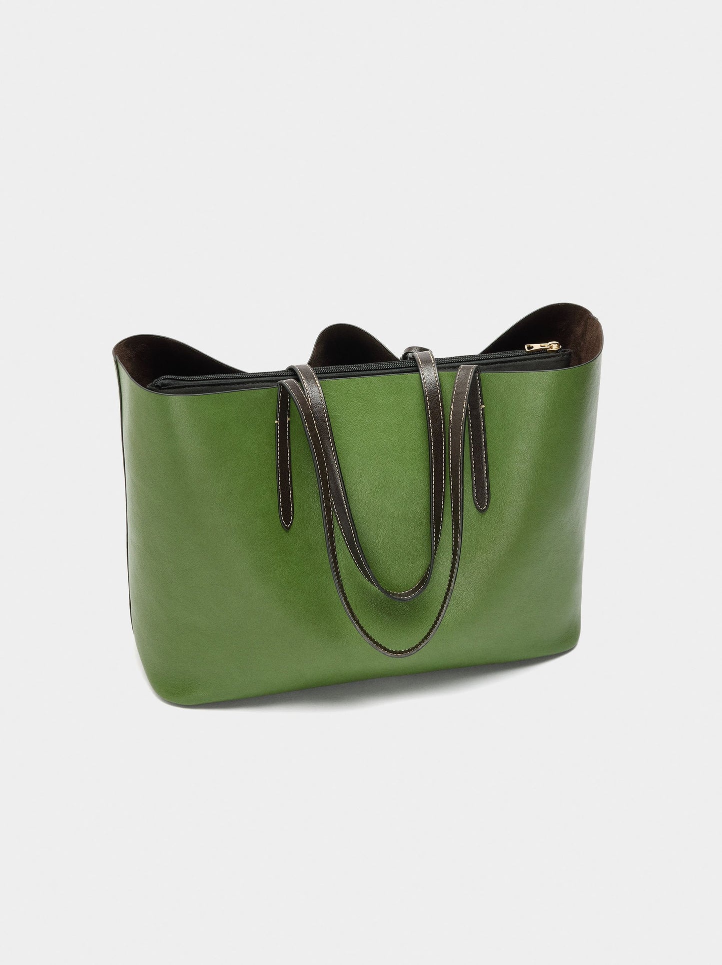 Reversible Shopper Bag With Removable Pouch L