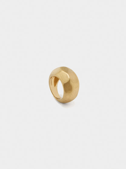 Rounded Faceted Ring