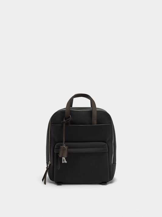 Nylon-Effect Backpack