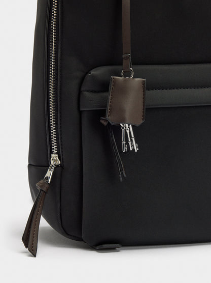 Nylon-Effect Backpack