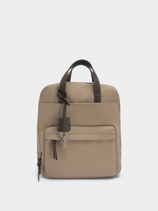 Nylon-Effect Backpack