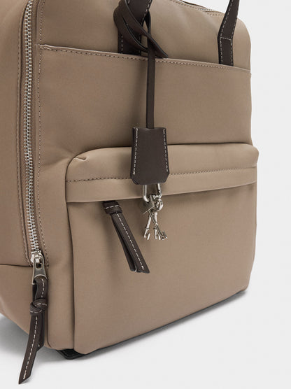 Nylon-Effect Backpack