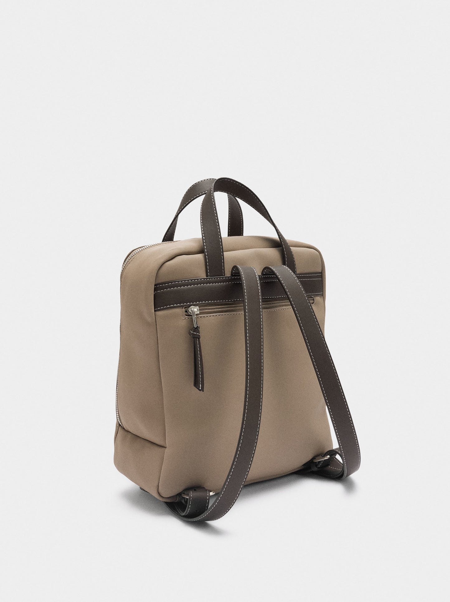 Nylon-Effect Backpack