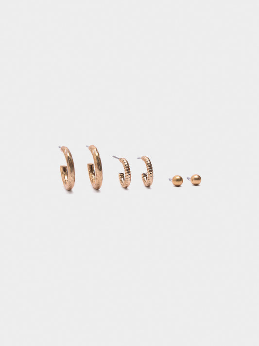 Set Of Golden Earrings