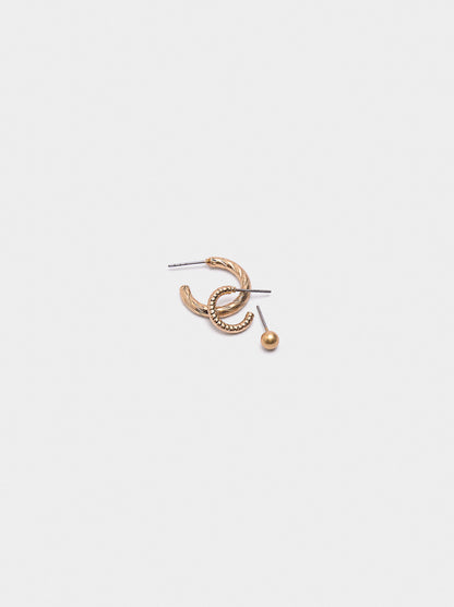Set Of Golden Earrings