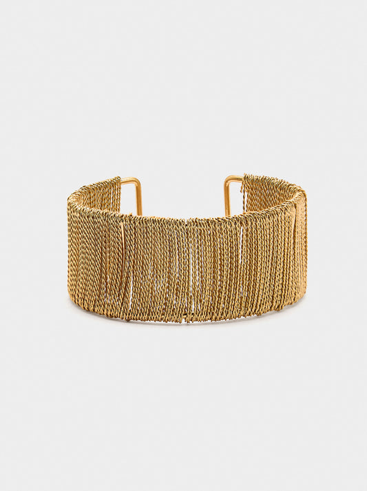 Wide Bracelet With Chains