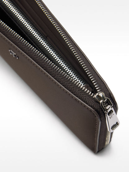 Soft Texture Wallet With Zipper