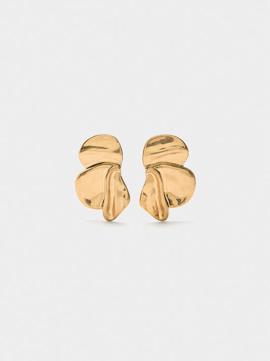 Earrings With Half-Flower