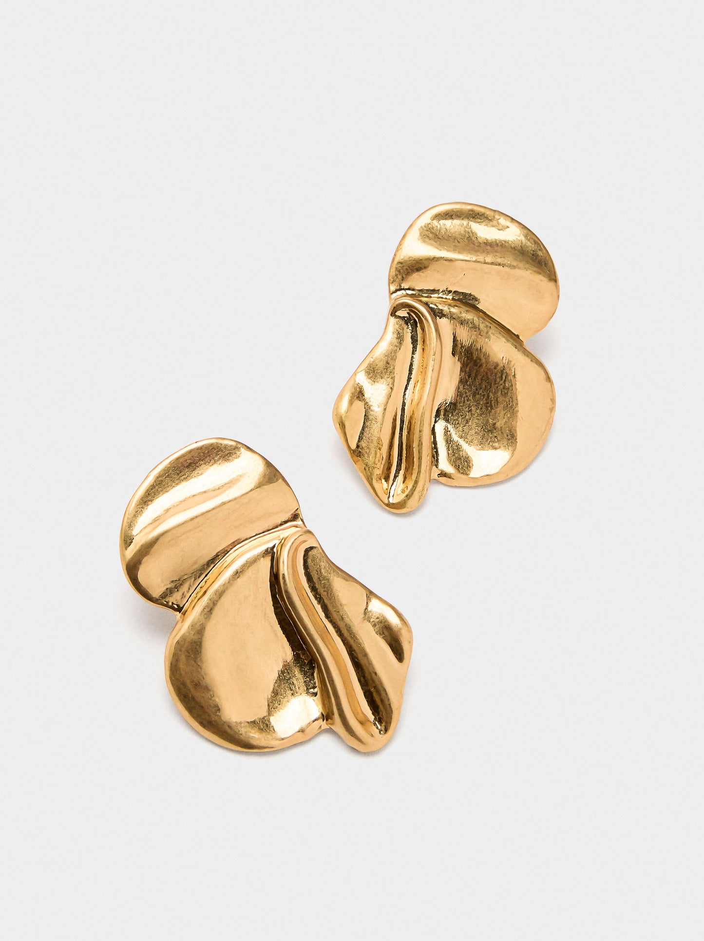 Earrings With Half-Flower