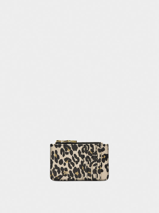 Printed Card Holder With Animal Print