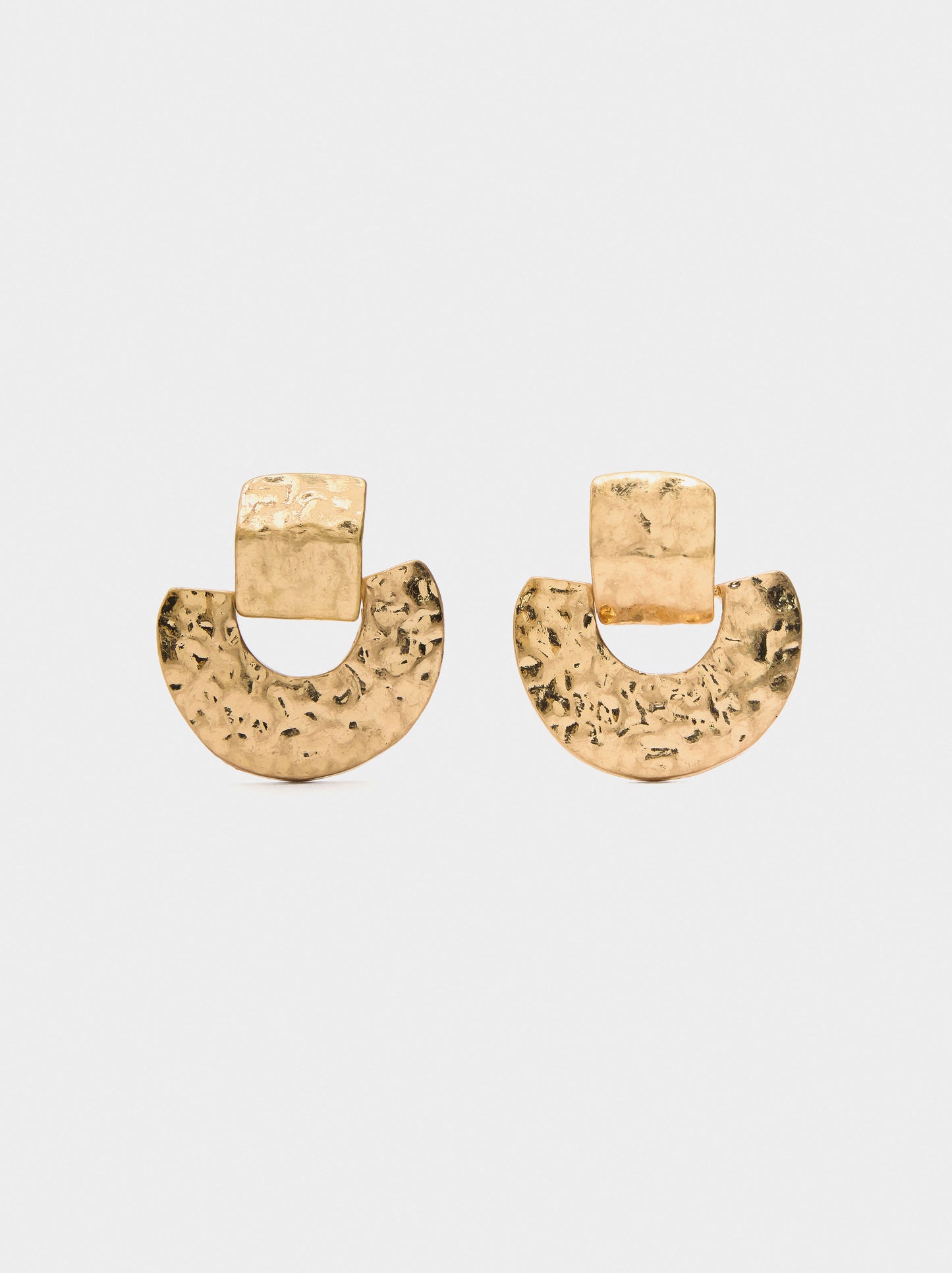 Earrings With Semicircle