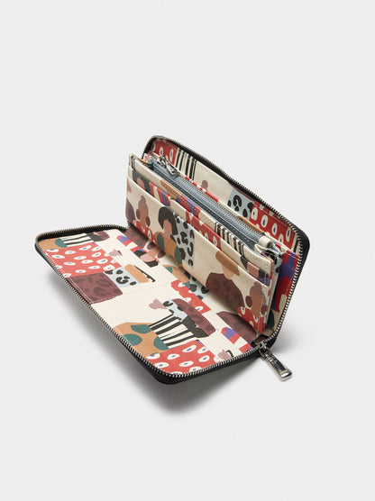 Printed Wallet With Texture