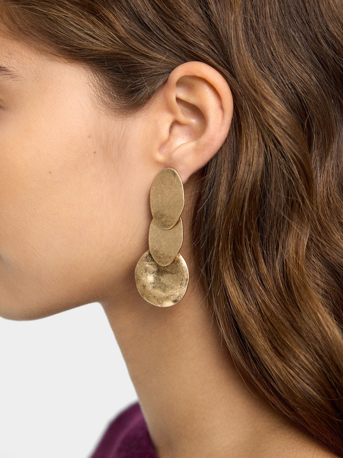 Long Oval Earrings