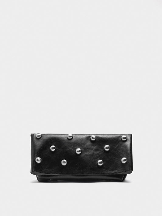 Handbag With Spheres And Flap