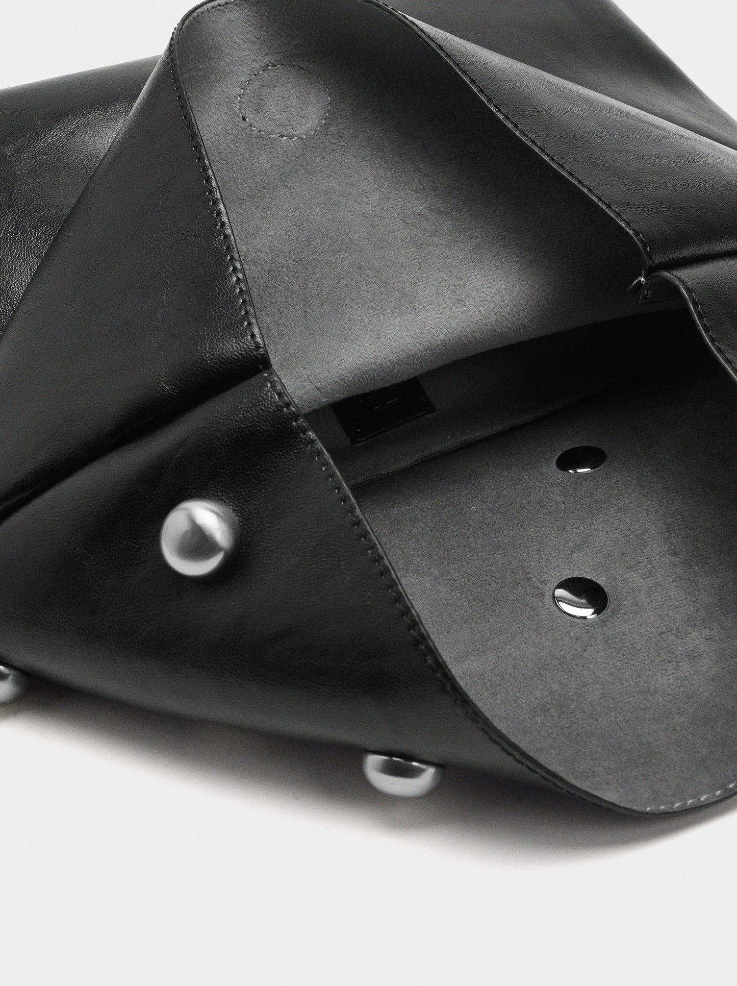 Handbag With Spheres And Flap