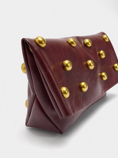 Handbag With Spheres And Flap