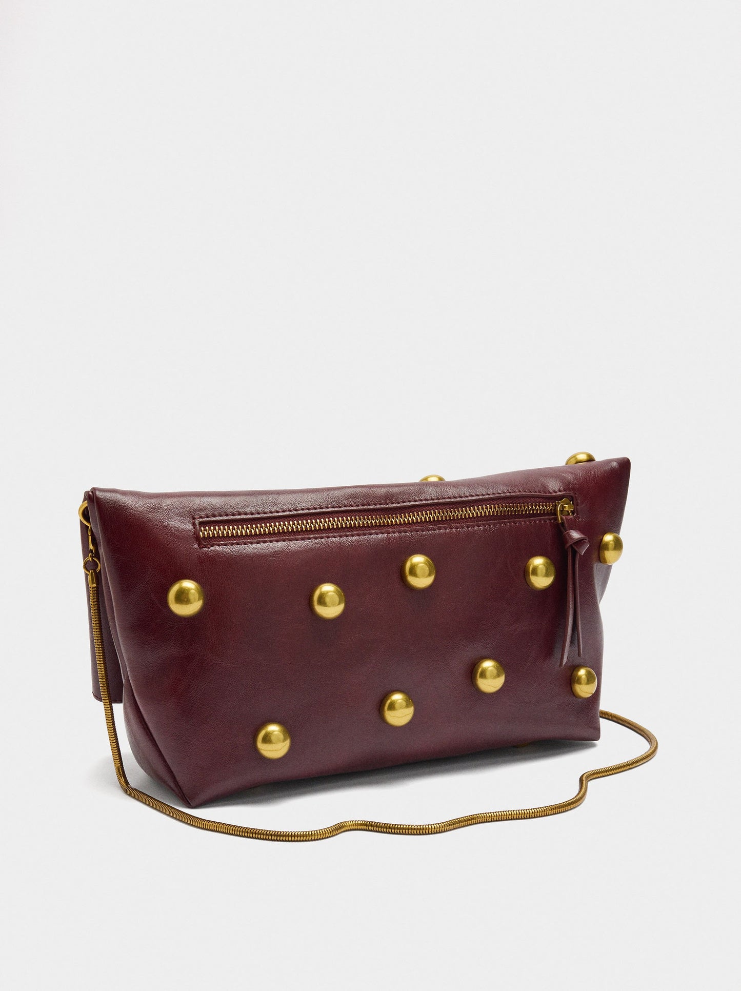 Handbag With Spheres And Flap