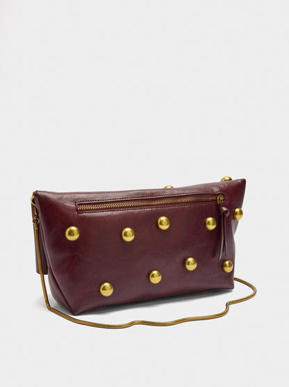 Handbag With Spheres And Flap