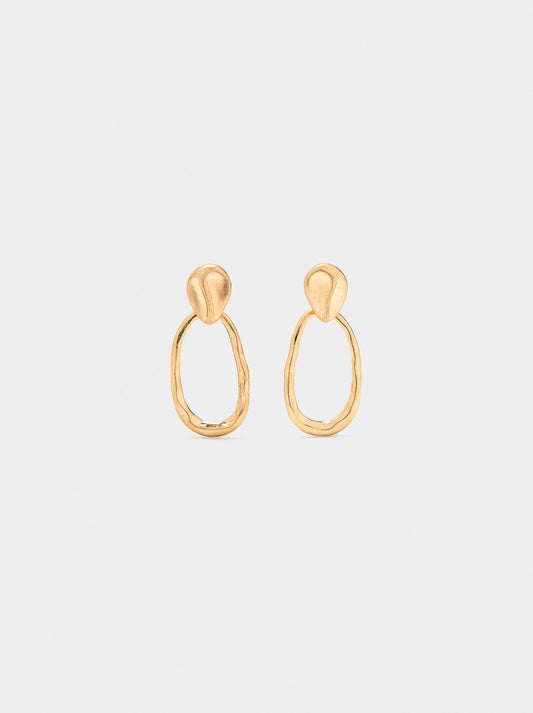Earrings With Irregular Hoop