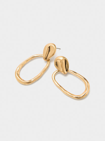 Earrings With Irregular Hoop