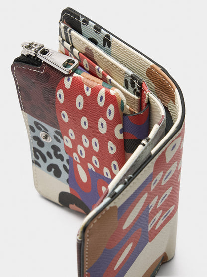 Wallet With Printed Texture