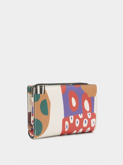 Wallet With Printed Texture