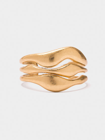 Rigid Bracelet With Waves