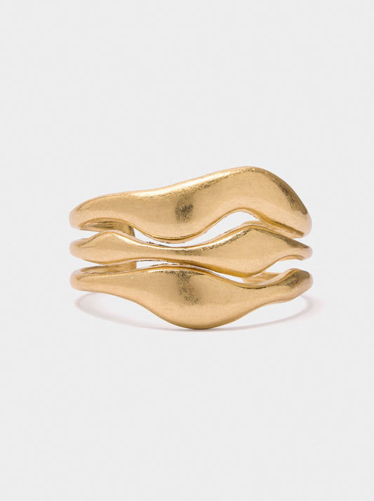 Rigid Bracelet With Waves