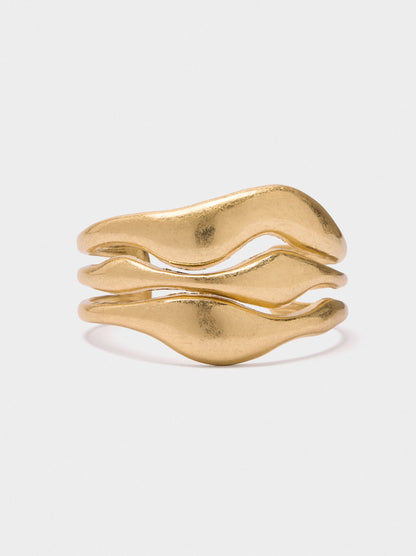 Rigid Bracelet With Waves