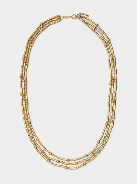 Flexible Necklace With Beads